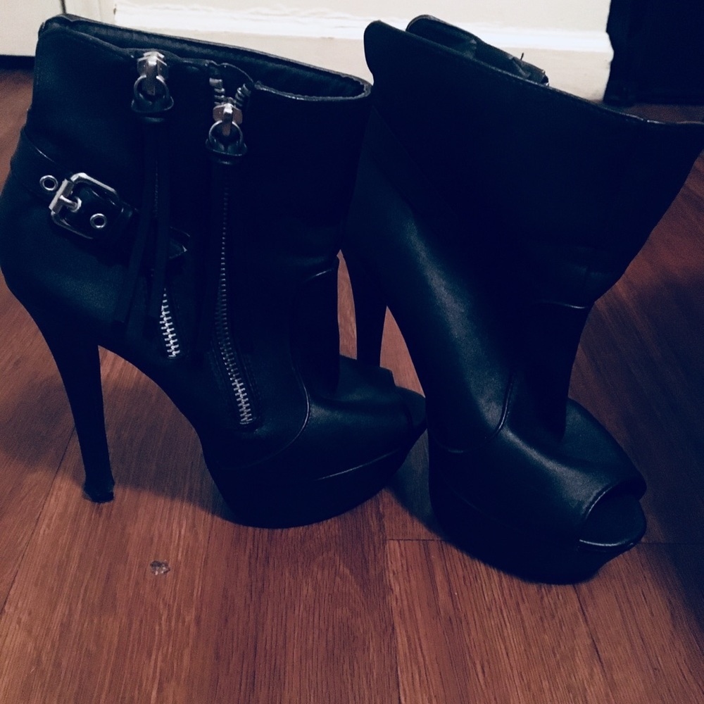 Black leather